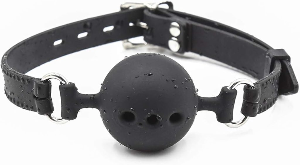 breathable black ball gag